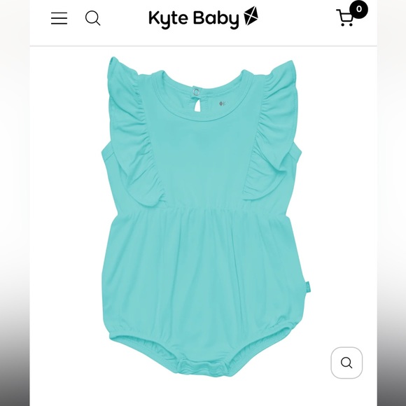 Kyte Bubble Rompers in Periwinkle and Robin - Picture 2 of 7